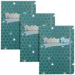 Pukka Pad, Glee A5 Journal - 8.27 X 5.83 Notebook With Elasticated Closure - Green, 3-Pack
