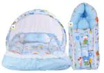 Toddylon New Born Baby Bedding Set Mosquito Net Bed & Sleeping Bag Combo for 0-6 Months Baby Boy's & Baby Girl's