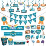 Festiko Ipl Team LSG Combo Pack (Set of 101 Pcs), Ipl Theme All-in-one Combo Decorations, Cricket Party Props, Ipl party supplies, Ipl Theme Decorations