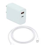 ITECO 18W QC PD Dual Port Fast Charger With Lightning Cable Compatible For iPhone 14 Plus, 13, 13 Pro, 13 Pro Max, 13 Mini, iPad