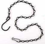 GM Black Metal Chain S-Hooked Type for Hanging Planters Pots in Garden Balcony14.5 inch (Pack of 20)