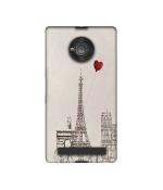 Casotec Paris Red Heart Design Printed Silicon Soft TPU Back Case Cover for Micromax YU Yuphoria