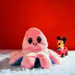 MUMUSO Reversible Moody Octopus Plushie - Medium / Blue & Pink