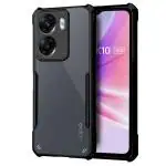Fashionury TPU+Plastic Crystal Clear Back Cover Case for Oppo K10 5G | 360 Degree Protection | Shock Proof Design | Transparent Back Cover Case for Oppo K10 5G (Black Bumper)