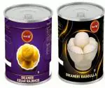 Bikaneri Rasgulla 20 pcs +Kesar Rajbhog 12 pcs Combo Pack Of 2 |