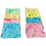 Chinmay Kids Baby's Cotton Cloth Diapers/Langot Washable and Reusable Nappies (Multicolour, 0-6 Months) (Style 1, Pack of 8)