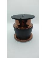 Raghuvanshi Marketing Rose Gold Metal and Steel Round Model Sofa Legs (3 inch, Pack of 4)