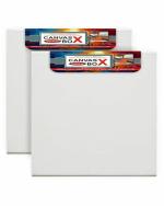 Variety Canvas White Canvas Board 8 x 8 Inch (Pack of 2)