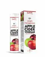 Vokin Biotech World's First Apple Cider Vinegar -20 Effervescent Tablets Vitamin C for Detox & Weight Management with Green Apple Flavor (Pack of 1)