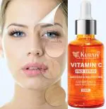 Kuraiy 100% Organic Vitamin C Face Serum with Mandarin | For Glowing Skin | With Pure Ethyl Ascorbic Acid