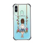 Emble Designer Clear Tranperant Silicone Case For Samsung Galaxy M40-Design A28 ( TPU | Soft , Samsung Galaxy M40| Multicolor )
