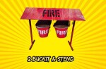 Safety Fire MS Fire Bucket Stand for 2 Bucket
