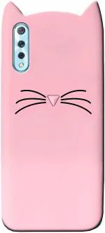 Mcase Pink Rubber Back Cover For Samsung Galaxy A30s (Model - CAT-028)