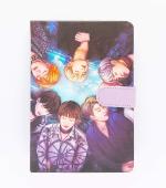 GOLD LEAF A5 BTS Boys Printed Diary Note Book With Magetic Flap Closure,Daily Journal (Size:19X13Cm)