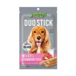 Jerhigh Duo Stick Milk with Strawberry Stick Dog Treat 50gm (Pack of 5)