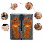PLEXUS Foot Massager Pain Relief,Elecrtic EMS Massage Mat -8 Mode/16 Vibration Automatic Wireless Folding Massager for Foot,Legs,Hand Muscle Stimulator Therapy Mat for Men and Women