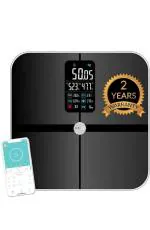 Eagle Weight Machine for Body Weight with 200kg Capacity,100g Accuracy,Smart Bluetooth Connected Digital Weighing Scale for Body Weight Using (Fitdays App) Heart Rate Monitor EEP-1002A