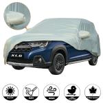 Allextreme MXL67003 Car Body Cover Compatible with Maruti Suzuki XL6 Custom Fit Dustproof UV Heat Resistant Indoor Outdoor Body Protection (Silver with Mirror)