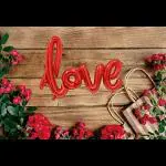Sv Traders Love Cursive Foil Balloon 16 Inches For Valentines Day/Party Decoration