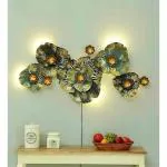 Antaryuga Design58 Wrought Iron Grey Shine Decor Decorative Wall Art, 24 X 2 X 47 Inch