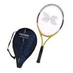 Vector X Vxt 520 27 inches Senior with 3/4th cover Strung Tennis Racquet (Yellow, White)