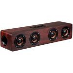 MANTASHA COLLECTION Multifunctional Wireless Wooden Speakers with Full Frequency for Mobile Phones Stereo Channel Speaker Bluetooth 5.0, Bombastic Sound, Supporting Aux/USB/TF - Brown