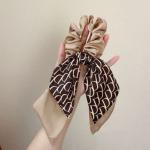 Radhya Accessories Satin Scrunchies Satin Scarf Hair Scrunchy for Women Floral scrunchies for Girls Soft Korean hair accessories (Pack of 1)