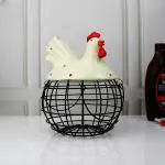 Decor Plus Rooster Basket (Cream)