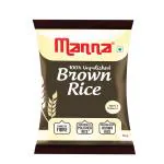 Manna Brown Rice 5kg | Unpolished |100% Natural | Naturally Low GI | Helps Control Diabetes | 1 Pack