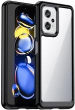 Wellchoice Back Cover for Vivo T1 5G, Vivo Y75 5G, Vivo Y55 5G, iQOO Z6 5G ( Black Transparent ) (Transparent, Flexible, Pack of: 1)