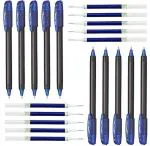 Pentel EnerGel 0.7MM Roller Gel Pen | Quick Dry Ink For Smudge-Free Writing | Ink Colour - Blue | Pack of 10 Pens and 10 Refills
