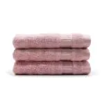 Mush Pink Bamboo Face Towel (Pack Of 3)