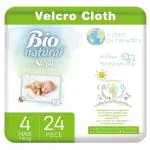 Sleepy Bio Natural Maxi Organic And Tape Diapers - Size 4 (7-15 Kg) Pack Of 24