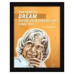 ArtX Multicolor Apj Abdul Kalam Famous Motivational Quotes Framed Wall Art Painting 10 X 13 Inch