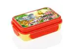 Shivalay Red 2 Compartment Insulated Lunch Box Plastic Tiffin Box for Boys, Girls, School & Office