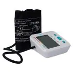 Q DEVICES Automatic Blood Pressure Monitor, LCD Display Gives Accurate Reading Pulse Rate, Memory 99 Readings 2 user profiles, Stylish Extra-Wide Cuff Fits Arms Comfortably