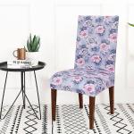 Fabrigaanza New 3 Lycra Easily Washable Stretchable Dining Chair Cover, Universal Size (Set Of 8)