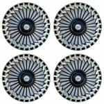 PRIGAN TATA Tiago Silver Black Wheel Cover 14