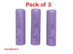 KP Original Battery 18650 Hongli Lithium Rechargeable 3.7 Volt 18650 2200mAh Battery (Pack of 3)
