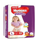 Huggies White Baby Diapers 2 Months Large 60 Pieces