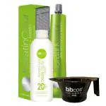 Bbcos hair.pro KeratinColor Zero Ammonia + Keratin Permanent Hair Color Tube & 20 Vol 6% Developer Combo Set With Hair Colour Mixing Bowl Gift For Women/Men/Girl
