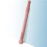 Bembika Pink Silicone, Rubber Baby Teether Toys Teething Hollow Tubes For Kids