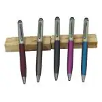 Auteur Multicolor Metal blue Ink Ball Pen (Pack Of 5)