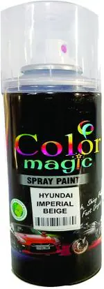 COLORMAGIC HYUNDAI CAR IMPERIAL BEIGE SPRAY PAINT FOR SANTRO NEW IMPERIAL BEIGE Spray Paint 200 ml (Pack of 1)
