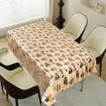 Dakshya Industries Flower Design 6 Seater Without Lace Dining Table Cover| Table Cover |Waterproof & Heat Resistant,Polyvinyl Chloride (PVC),Rectangular,( Pack of - 1 ) Part-12
