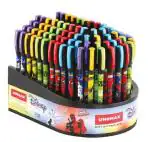 Unomax Disney Gel Pen Blue - Pack of 100 Pens | Water Proof Ink | Attractive Disney Designs