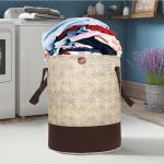 SAMRATHAL INDUSTRIES Folding Laundry Bag for Clothes 45Ltr Multicolor
