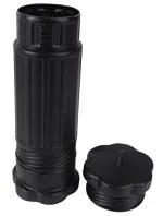 FRKB Black Plastic Painting Extendable Round Brush Box for Painting Brush Holder Container