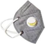 Rockjon Grey Kirrockkn95 Pollution Respirator Face Mask - Free Size