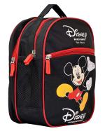 Kuber Industries Mickey Mouse Print Rexine Lightweight & Portable School Bag, Backpack, Bookbag For Kids (Black) 54KM4176